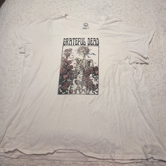 Torrid Grateful Dead White Crew Neck Tee - Picture 5 of 6